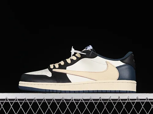 All Categories Air Jordan Jordan Series Basketball Shoes Air Jordan 1 Low Travis Scott x Air Jordan 1 Low OG AJ1 Joe 1 Deep Sea Blue Color Undercut DM7866-400